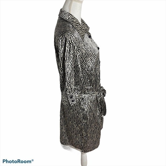 Lane Bryant Zebra Print Dress 14/16 Button Down - Picture 2 of 11